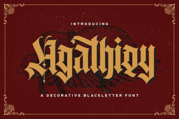 Agathiqy Font Review: Bold Blackletter for Campaigns