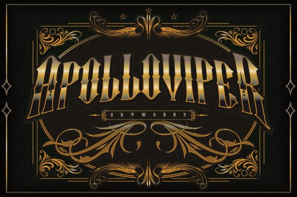 Alifapolloviper Font Review: A Bold Blackletter for Branding
