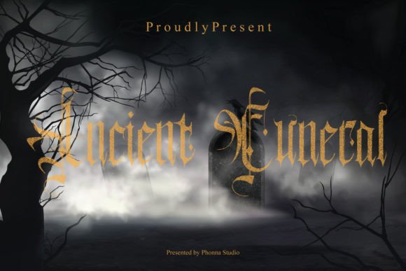 Ancient Funeral: A Bold Blackletter Typeface for Editorial Design