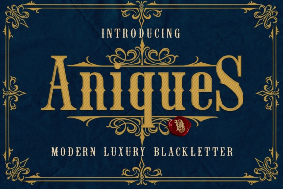 Aniques Font Review: A Victorian Blackletter for Bold Branding