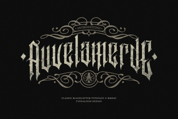 Auvelamerde Font Review: Bold Blackletter for Campaigns