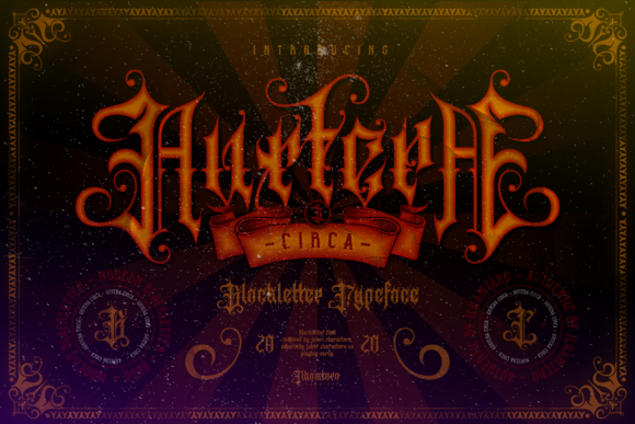 Auxtera Circa: The Bold Blackletter Font for Modern Brands