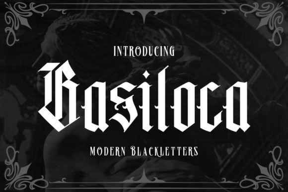 Basiloca Font: Bold Blackletter for Handmade Brands