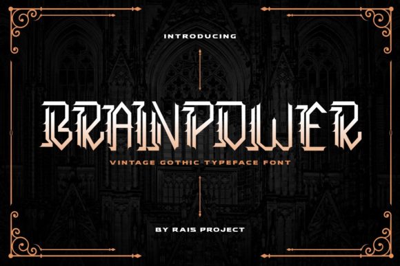Brainpower: A Bold Blackletter Typeface for Modern Web Design