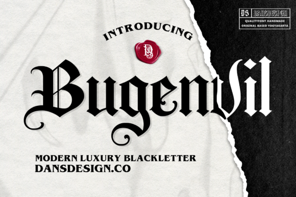 Bugenvil: A Bold Blackletter Font for Campaign Impact