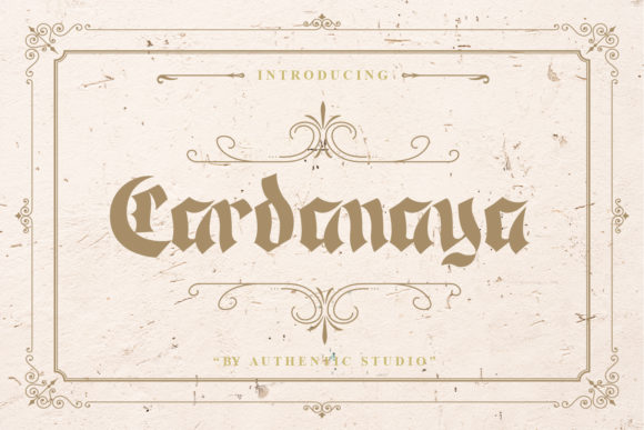 Cardanaya: A Bold Blackletter for Modern Brand Identity