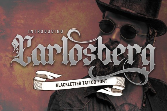 Carlosberg Font: Bold Blackletter for Modern Campaigns