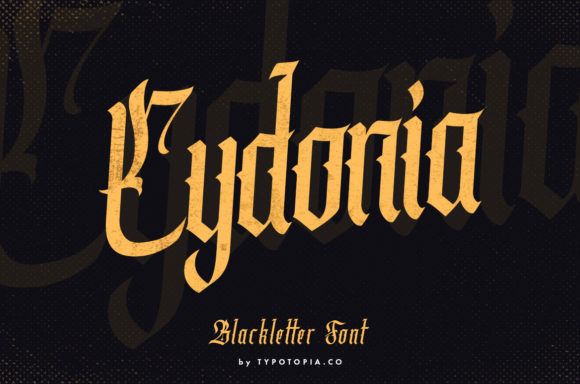 Cydonia Font: Elevate Your Brand with Authentic Blackletter Style