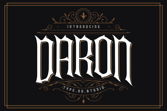 Daron: The Blackletter Font for Bold Brand Identity