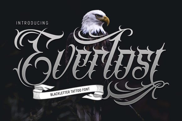 Everlost Typeface: Bold Blackletter for Modern Campaigns