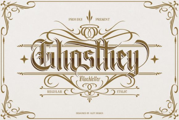 Ghosthey: A Stunning Blackletter Font for Crafters