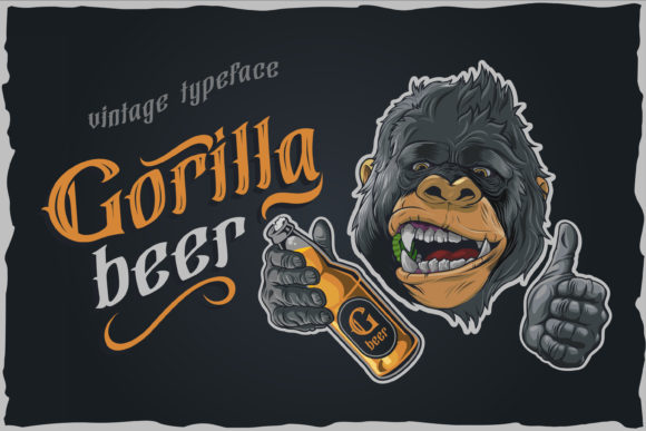 Gorilla Beer: The Bold Blackletter Font for Crafters