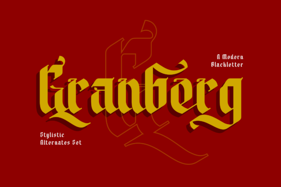 Granberg: A Bold Blackletter Font for Strong Brand Identity