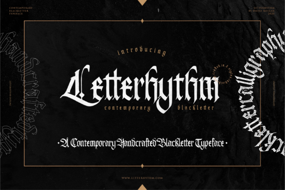 Letterhythm: A Bold Blackletter Font for Modern Branding