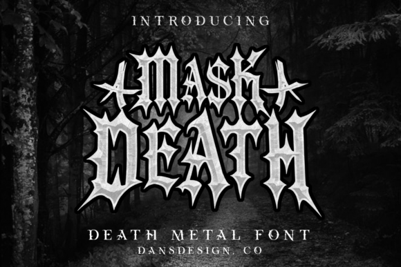 Mask Death Font: A Bold Typeface for Small Business Branding