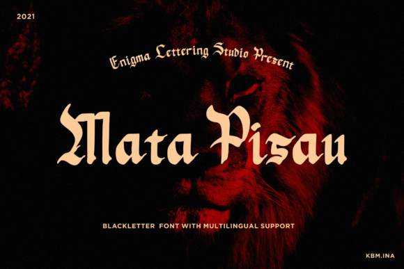 Mata Pisau: A Bold Blackletter Font for Modern Editorial Design