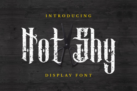 Not Shy: A Bold Blackletter Font for Brand Identity