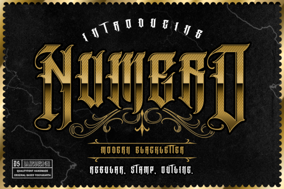 Numero: The Bold Blackletter Font for Scroll-Stopping Designs