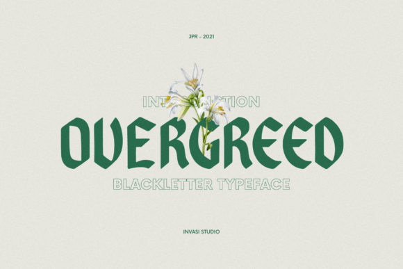 Overgreed Font Review: Bold Blackletter for Campaigns