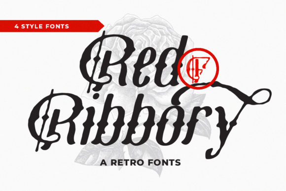 Red Ribbory: A Bold Blackletter Font for Brand Identity