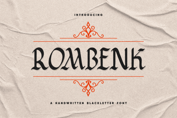 Rombenk: The Bold Blackletter Font Your Brand Needs