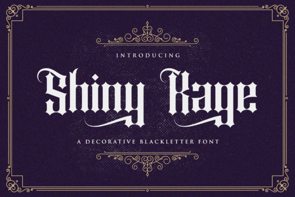 Shiny Kage: The Bold Blackletter Font for Scroll-Stopping Designs