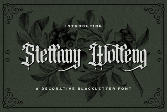 Steffany Wolfeng: A Bold Blackletter Font for Campaigns