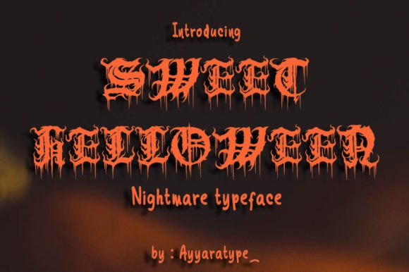 Sweet Helloween Font: Bold Blackletter for Campaigns
