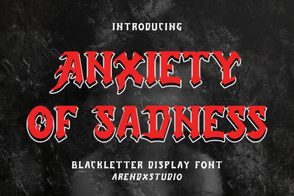 Using Anxiety of Sadness: A Bold Blackletter Font for Web Design