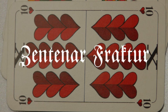 Zentenar Fraktur: A Bold Blackletter Typeface for Web Design